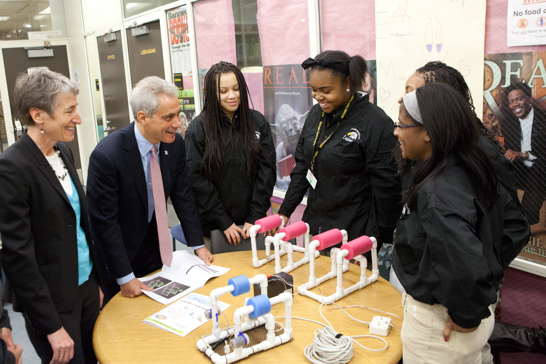 City of Chicago Mayor Emanuel and Interior Secretary Sally